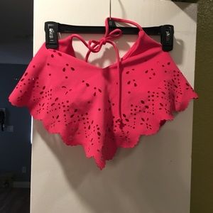 Hot pink crop top